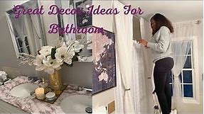 GLAM BATHROOM TOUR!! Decorate My Glam Bathroom With ME // Guest Bathroom Decor Ideas