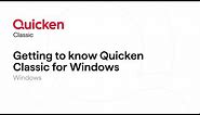 Quicken Classic for Windows - Getting to know Quicken Classic for Windows