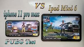 iPhone 11 Pro Max 90 FPS Vs iPad Mini 6 60 FPS PUBG Mobile Speed Test |Rock YT Gaming