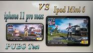 iPhone 11 Pro Max 90 FPS Vs iPad Mini 6 60 FPS PUBG Mobile Speed Test |Rock YT Gaming