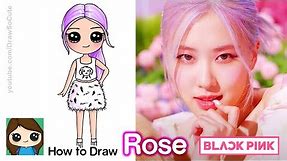 How to Draw Rose 🍦Ice Cream with BlackPink Kpop