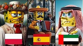 SpongeBob in different languages Meme