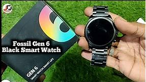Fossil Gen 6 Black Smart watch unboxing | Gen 6 smartwatch
