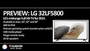 LG LF5800 Full HD TV preview with input lag check