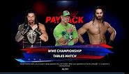 John Cena Vs The BIG Dog Roman Reigns Vs The Authority Seth Rollins -Tables Match | WWE 2k24