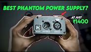 48V Phantom Power Supply with USB Power & XLR Cable 🔥 | TechBlaze Phantom Power Unboxing And Review
