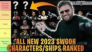 ALL 2023 SWGOH NEW CHARACTERS AND SHIPS RANKED TIER LIST! The Best and the Worst of 2023