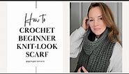 How To Crochet a Knit-like Scarf: Brioche Crochet for beginners