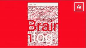 How To Create Helvetica Brainfog Typography Poster in Adobe Illustrator | Poster Design | Lineworks