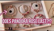 My Pandora Rose Gold Charm Collection (Does Pandora Rose LAST??)(Pandora Bracelet, Pandora Charms)