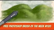 Free Photoshop Brush of The Week #120 - Impasto Oil Brush for digital painting