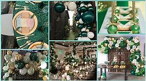 Green and Gold Birthday Party decorations and themes | Latest gold and green birthday decore 2021