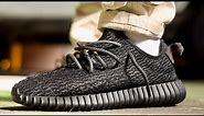 Adidas Yeezy 350 boost Pirate Black 2023 On Foot