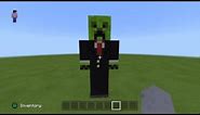 |How to Build Creeper in a Suit| Minecraft Skin Tutorials