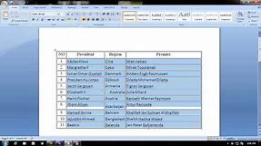 how to sort the names alphabetically in microsoft word
