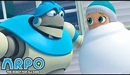 Arpo the Robot | BIGGEST SNOWMAN!!! | Funny Cartoons for Kids | Arpo and Daniel
