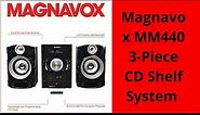 Magnavox MM440 3 Piece CD Shelf System with Digital PLL FM Stereo Radio