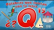 Palabras que inician con la letra Q para niños en español