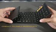 ProtoArc XK01 Foldable Full Size Wireless Bluetooth Keyboard | Unbox, Demo, Review!