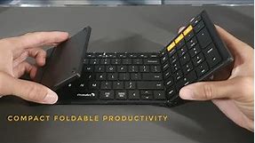 ProtoArc XK01 Foldable Full Size Wireless Bluetooth Keyboard | Unbox, Demo, Review!