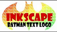 Inkscape Tutorials For Beginners - Use Tiled Clones To Create a Batman Text Logo