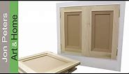 How to Make & Hang Flat Panel Cabinet Doors
