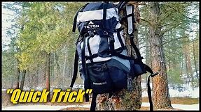 How To Hang Your Pack When Backpacking - "Quick Trick"