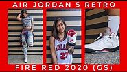 Air Jordan 5 Retro FIRE RED GS | How to Style + Paying Jay-Z Respect!