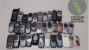 Siemens Mobile phone collection (31 models) startup and shutdown