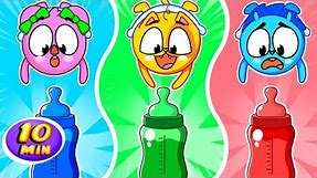 Bottle Milk Feeding Story 🍼 | Funniest Cartoon For Kids By 4 Friends 😻