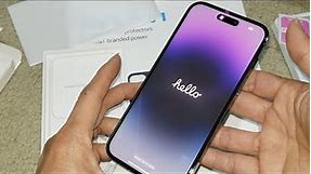 Unbox AT&T Apple iPhone 14 Pro Max Purple 128GB