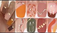 12 FALL NAIL DESIGNS | fall nail polish colors nail art compilation | gel nail art at home