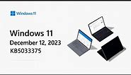 Release notes: December 2023 - Windows 11, version 23H2