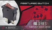 Rocker Switches: E-Switch R6 Series Slim-line