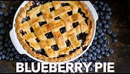 How To Make The Ultimate Blueberry Pie Recipe + Flaky Crust