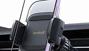 Lamicall Car Phone Holder Vent - Upgraded Spring Clip [Big Phone Friendly] Air Vent Cell Phone Holders for Your Car Mount Automobile Hands Free Cradle for iPhone 15 14 13 Pro Max Smartphone