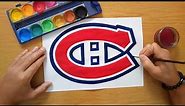 How to draw the Montréal Canadiens logo - NHL