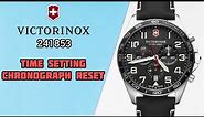 How To Setting TIME, DATE and Chronograph VICTORINOX SWISS ARMY 241853 Chronograph Watch