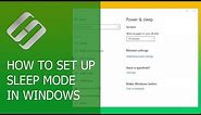 How to Enable, Disable and Setup Sleep Mode in Windows 10, 8 or 7 💻 💤 ⏰