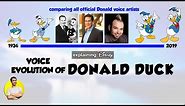 Voice Evolution of DONALD DUCK - 85 Years Compared & Explained | CARTOON EVOLUTION