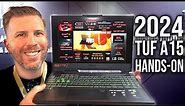 2024 Asus TUF A15 Hands-On! 100% DCI-P3 and 500 nits Display, Ryzen 9 8945H, and RTX 4070