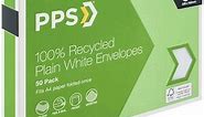 PPS C5 Plain Faced 100% Recycled Envelopes 50 Pack