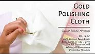 Gold Polishing Cloth by Connoisseurs UK