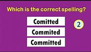 20 Most Commonly Misspelled Words in English | Spelling Test 2