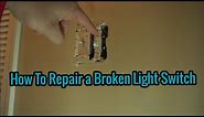 How to Fix a Broken Light Switch - Loose Knob Repair Replacement