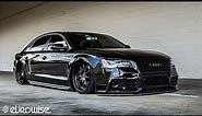 Air-ride equipped Audi A8L on AG Wheels built by Eurowise (Charlotte, NC)