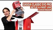 Gaggia Classic Evo Pro: Unboxing, Startup, & First Use
