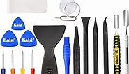 Kaisi Professional Electronics Opening Pry Tool Repair Kit with Metal Spudger Non-Abrasive Nylon Spudgers and Anti-Static Tweezers for Cellphone iPhone Laptops Tablets and More, 20 Piece