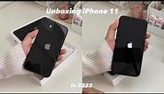 unboxing iPhone 11 (black, 64gb) 📦 | minimal phone cases, camera test, sound test | Thailand
