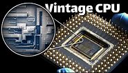 Microscopic view of an Intel i486